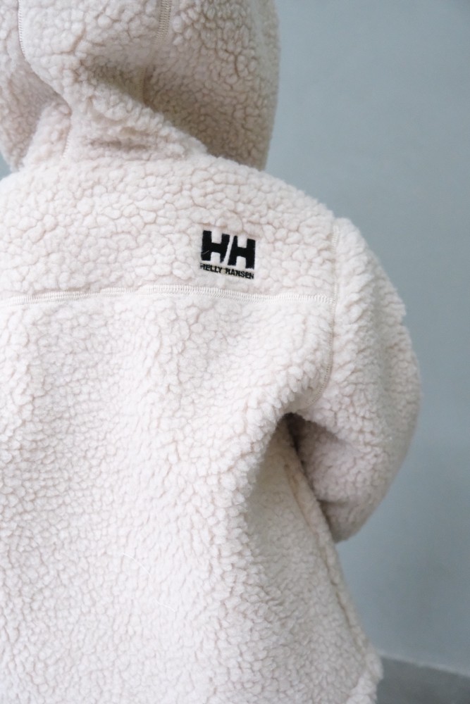 HH kids white lamb wool coat