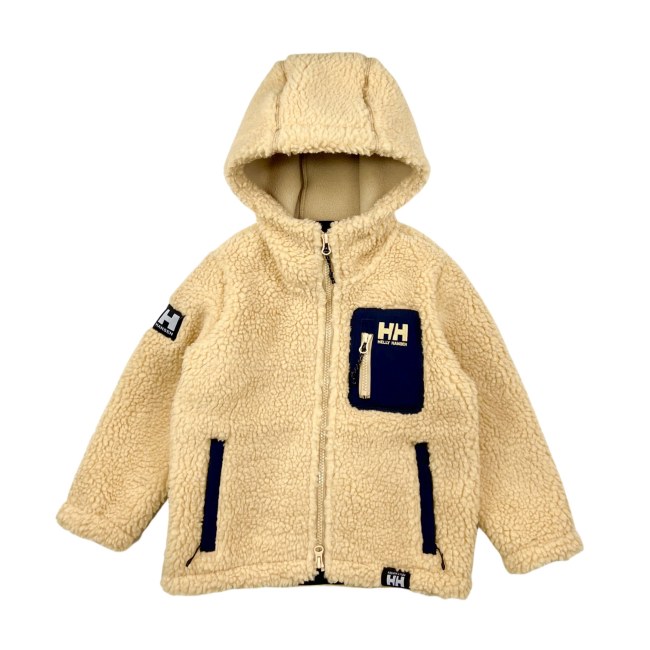 HH kids yellow lamb wool coat