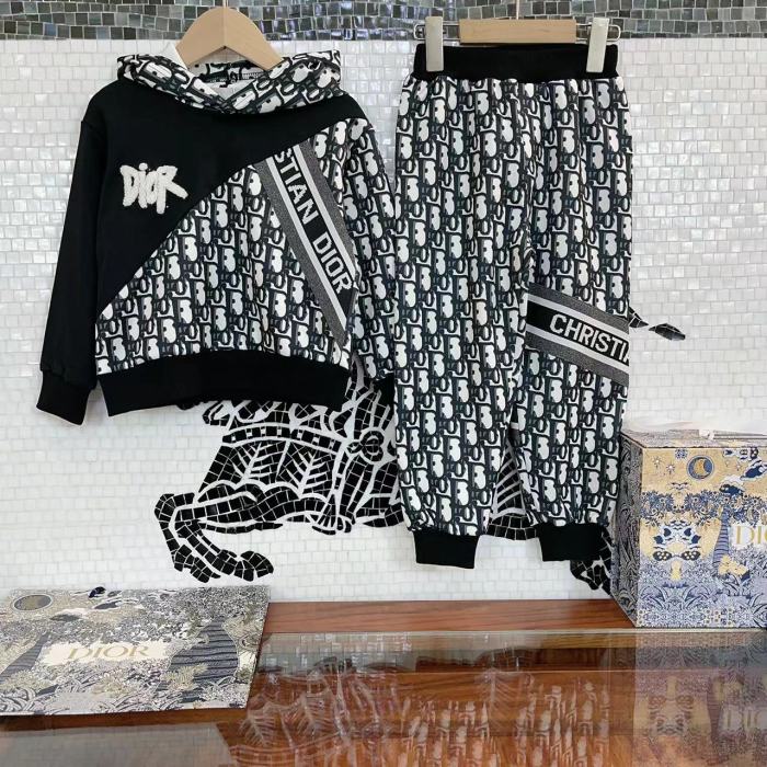 DIOR Kids hoodie suit with pants