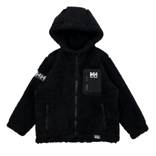 HH kids black lamb wool coat