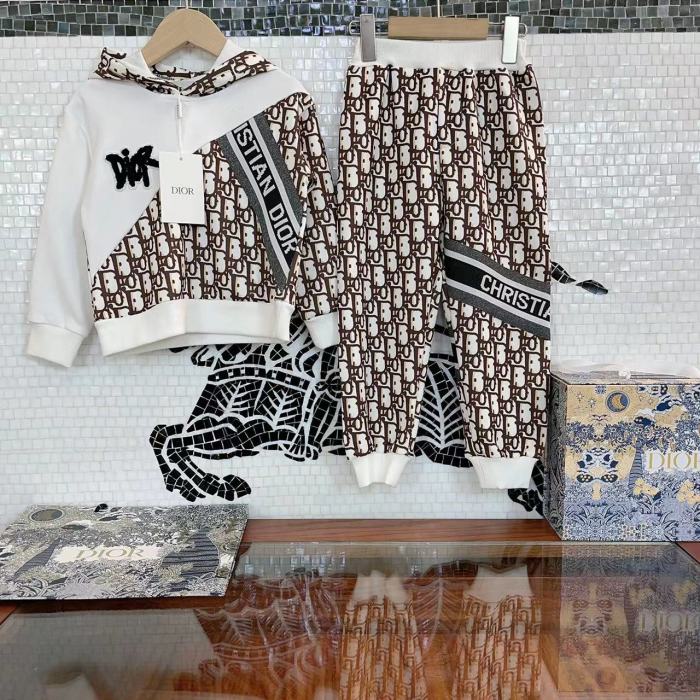 DIOR Kids hoodie suit with pants