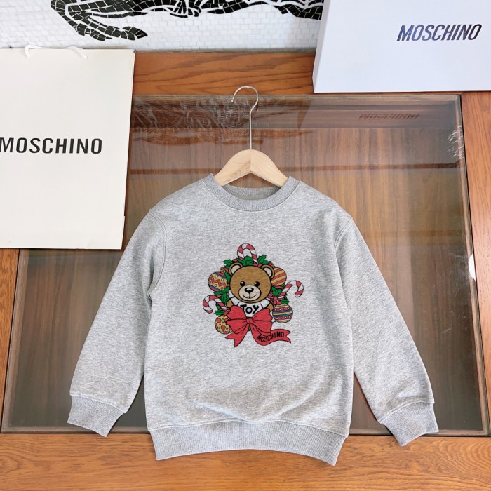 Moschino gray high quality hoodie for kids