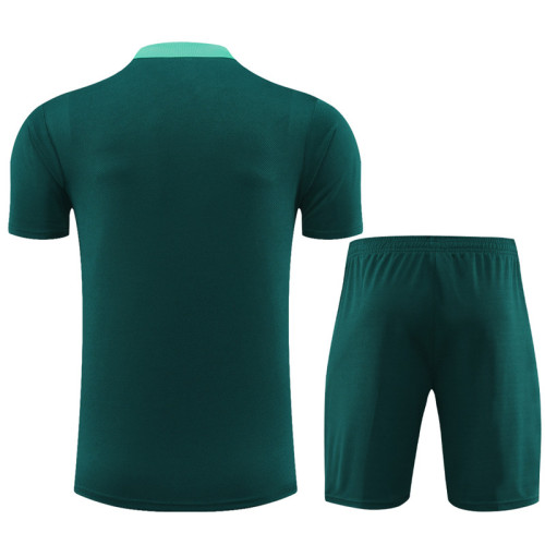 24/25 Portugal  short -sleeved green training suit