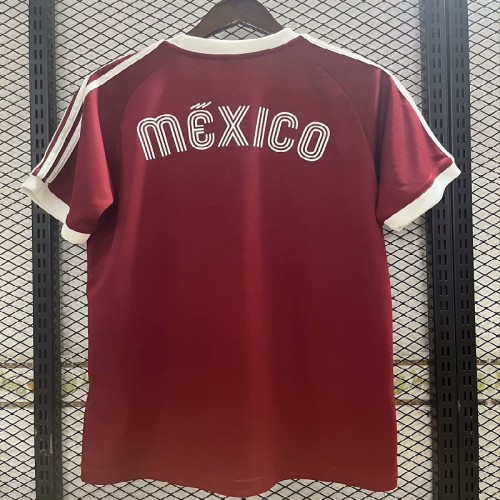 Retro 1985 Mexico home football Jersey