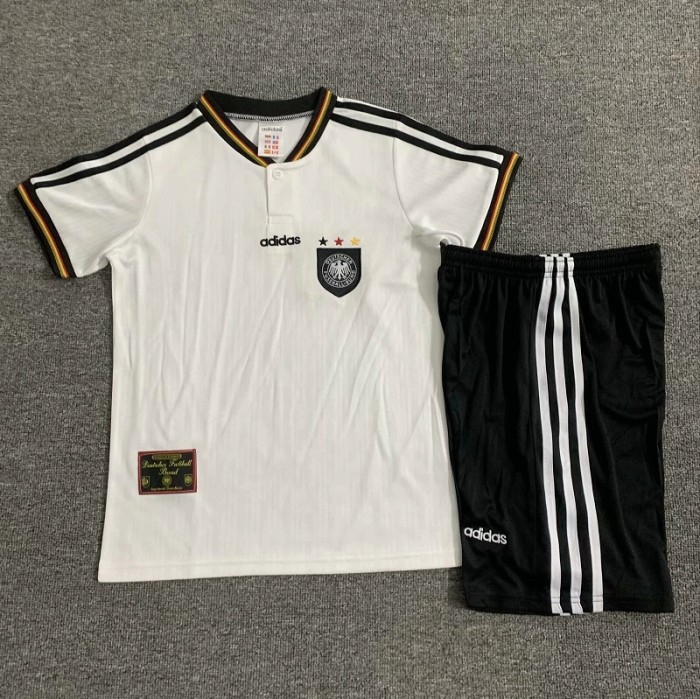 Retro 1996 Germany home kids kit with socks