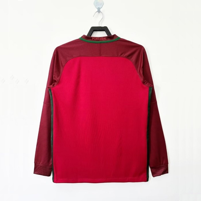 Retro 2016 Portugal home Long sleeved champion