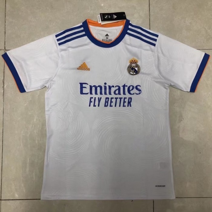 Retro 21/22 Real Madrid home football jersey
