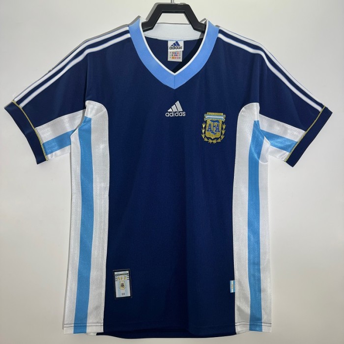 Retro Argentina 1998 away football Jersey