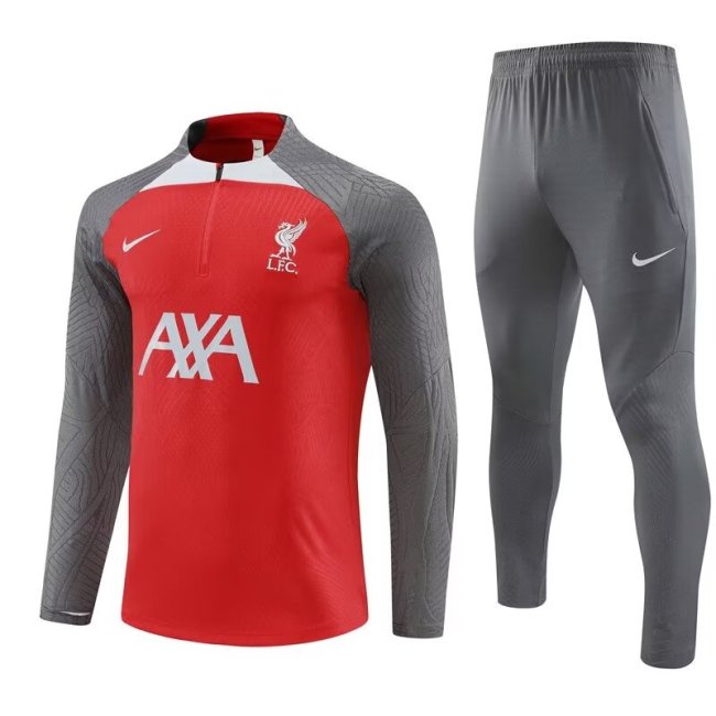 24/25 Liverpool kids gray red training suit