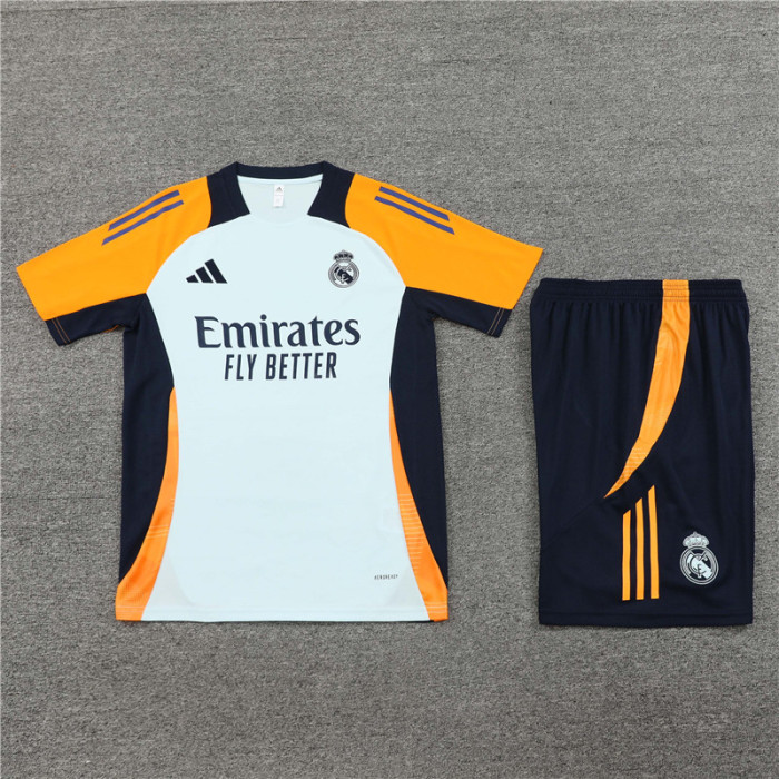 24/25 Real Madrid kids Short sleeve Light blue training suit