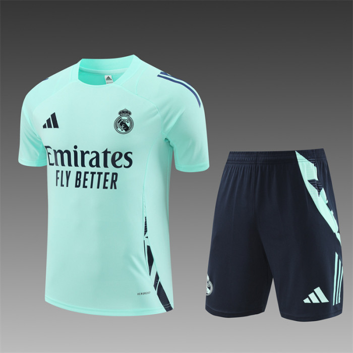 24/25 Real Madrid Short sleeve Hulan color training suit