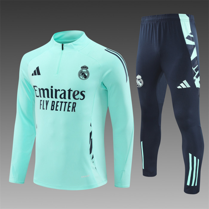 24/25 Real Madrid Adult training suit Light blue