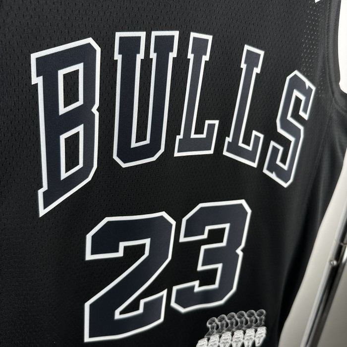 NBA Chicago Bulls #23 Jordan Basketball Jersey Honor Edition black
