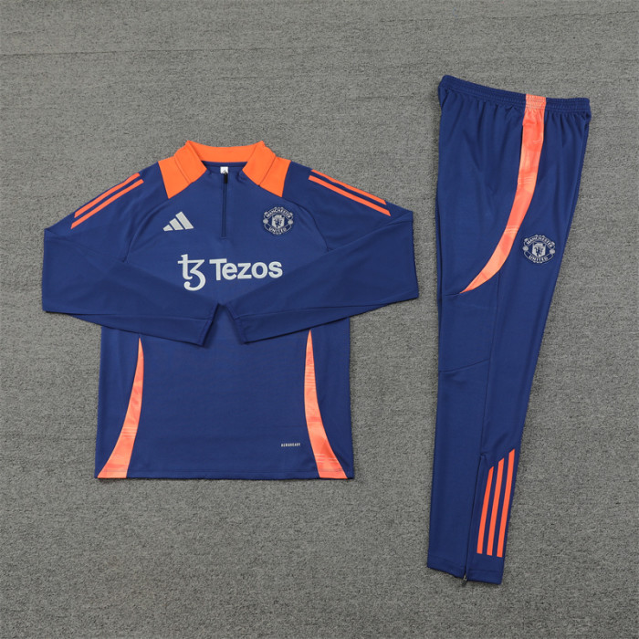 24/25 Manchester United kids royal blue training suit
