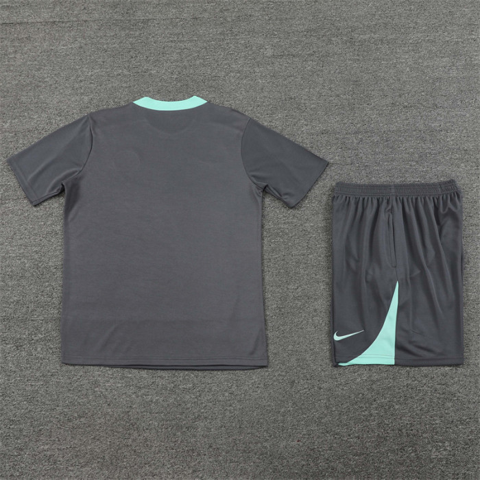 24/25 PSG short -sleeved training suit dark grey