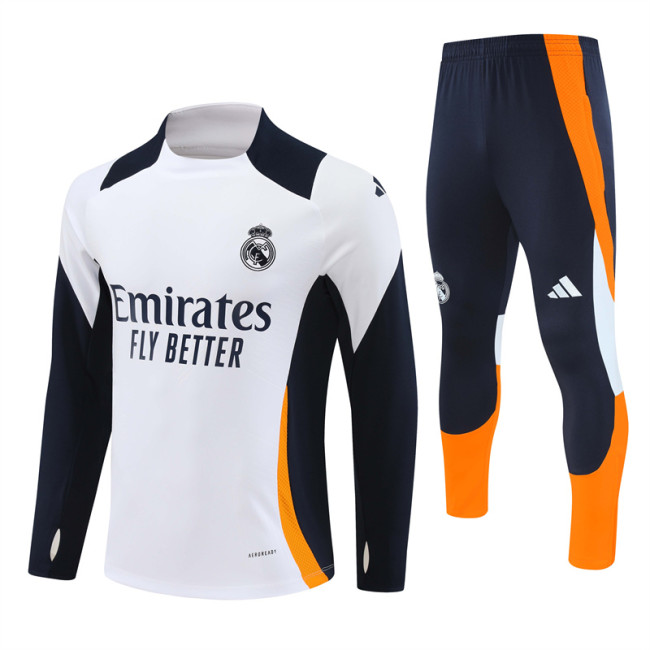 24/25 Real Madrid Kids training suit Royal Blue Yellow