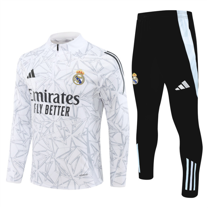 24/25 Real Madrid Kids training suit white