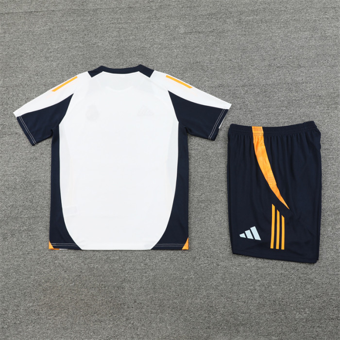 24/25 Real Madrid Short sleeve training suit white
