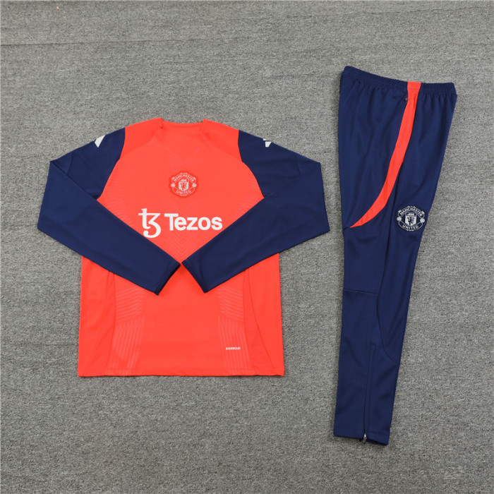 24/25 Manchester United kids orange training suit