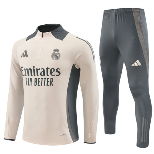 24/25 Real Madrid Kids training suit light yellow