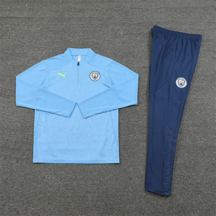 24/25 Manchester city kids training suit Light Blue
