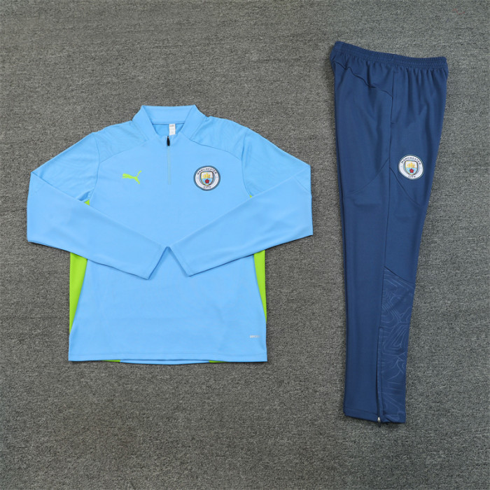 24/25 Manchester city kids training suit Light Blue