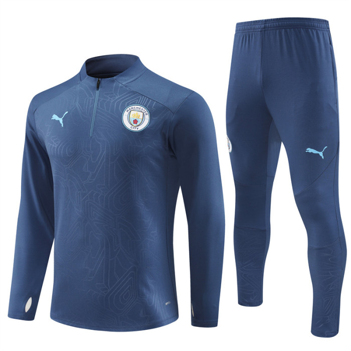 24/25 Manchester city kids training suit Royal Blue