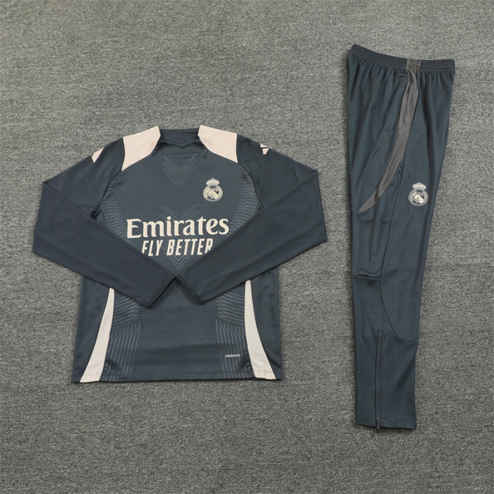 24/25 Real Madrid Adult training suit dark grey 2