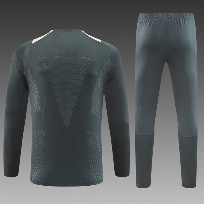 24/25 Real Madrid Adult training suit dark grey 2
