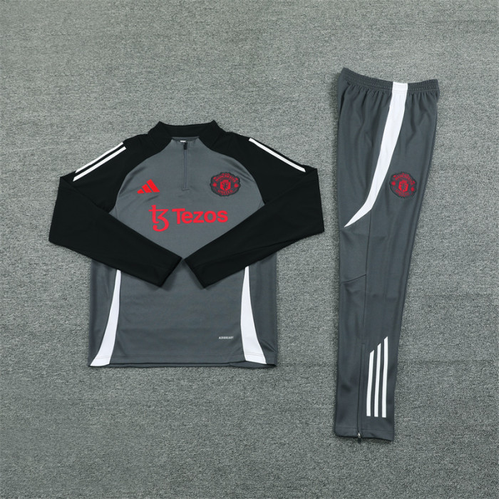 24/25 Manchester United kids training suit dark grey