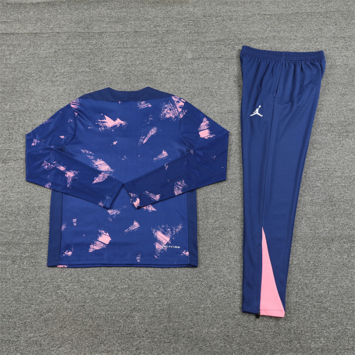 24/25 PSG Royal Blue Pink Jordan training suit