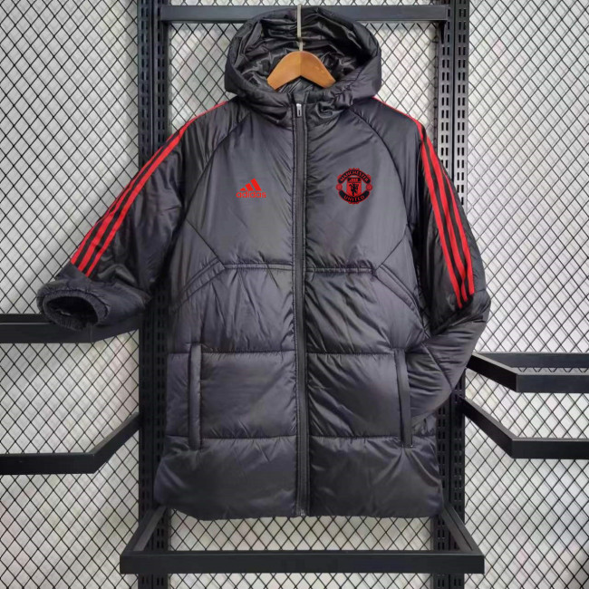 Manchester United black cotton jacket training