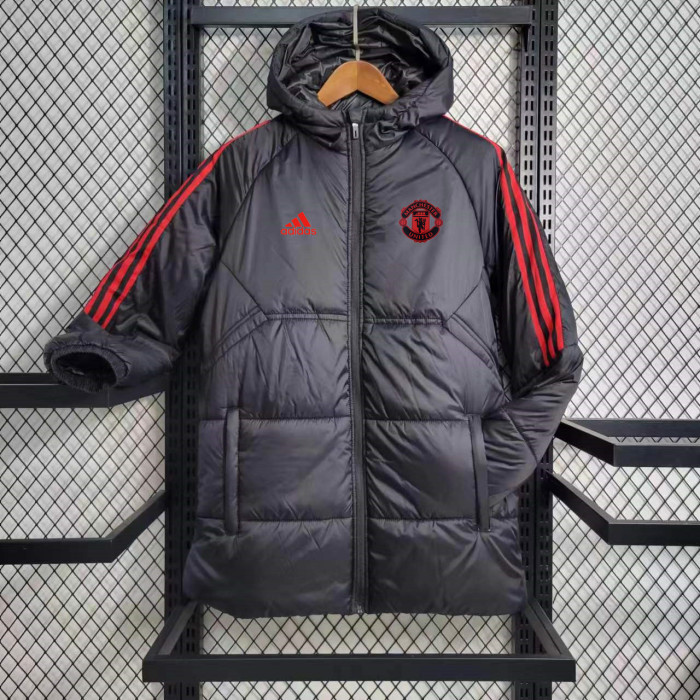 Manchester United black cotton jacket training