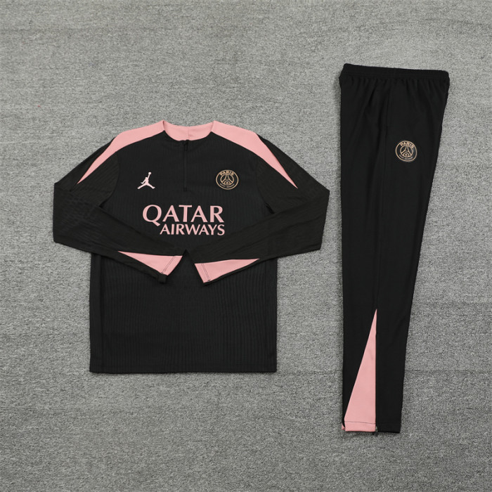 24/25 PSG black Jordan kids training suit