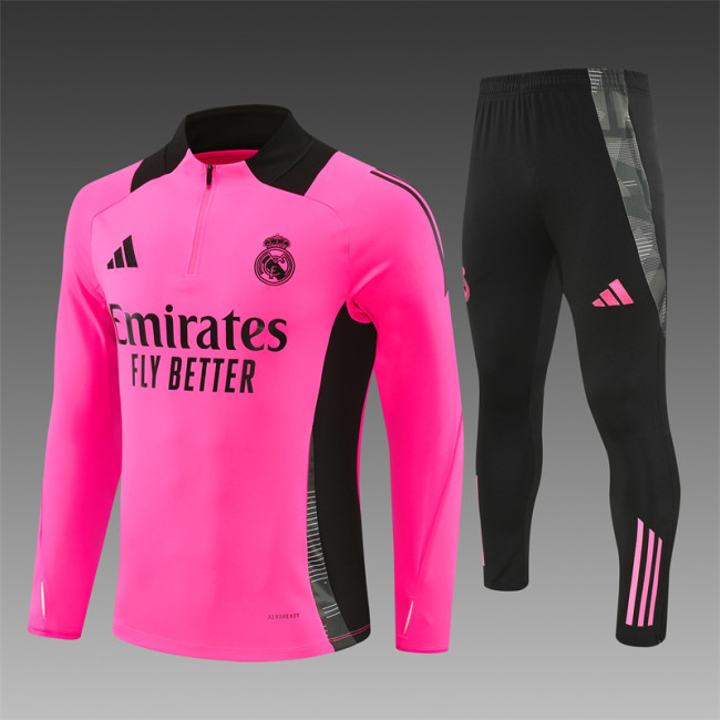 24/25 Real Madrid Adult training suit Rose Red