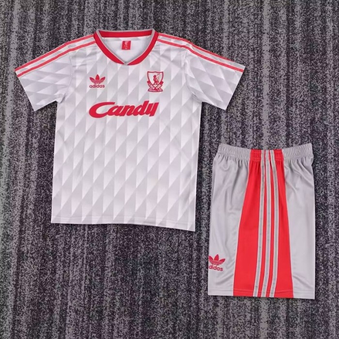 Retro 89/91 liverpool Away kids kit