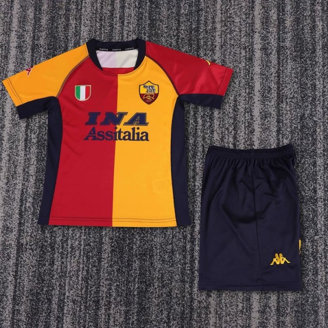 Retro 00/01 Roma home kids kit