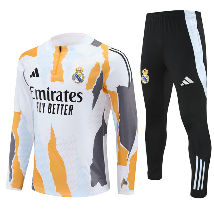 24/25 Real Madrid Kids training suit Camouflage white