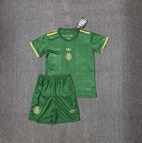 25/26 Mexico kids kit Golden Cup Special Edition green
