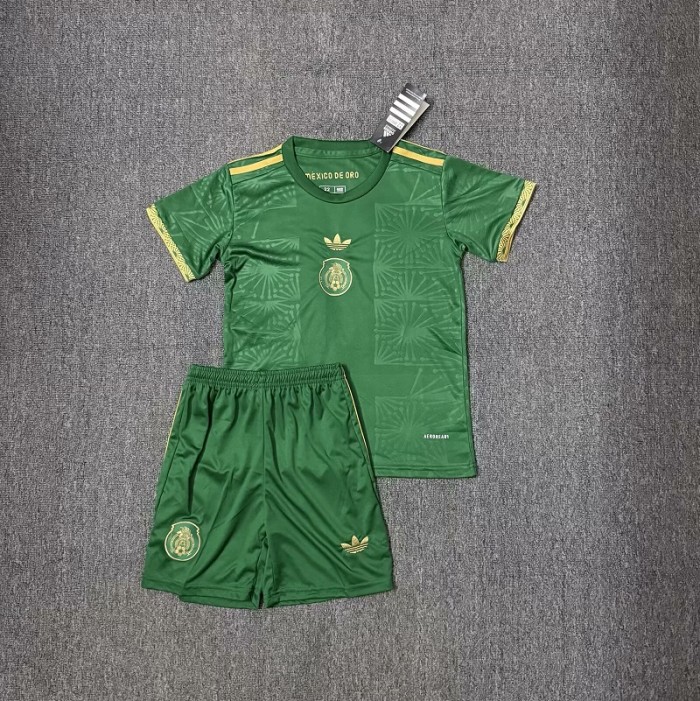 25/26 Mexico kids kit Golden Cup Special Edition green