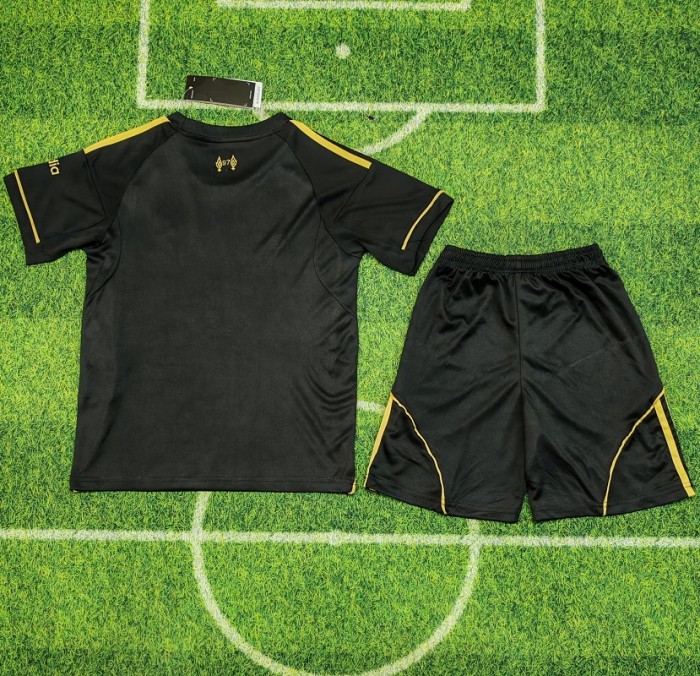 25/26 liverpool black kids kit