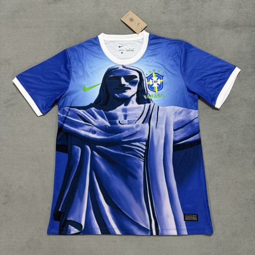 25/26 Brazil Jesus blue football jersey