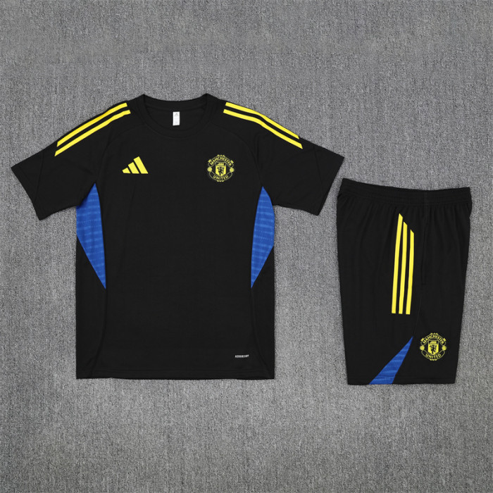 25/26 Manchester United Short sleeve training suit black
