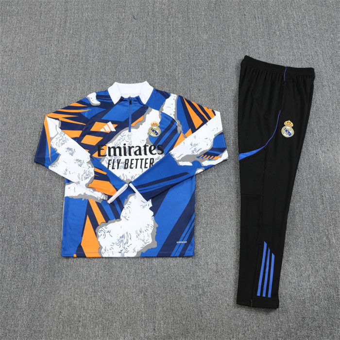 25/26 Real Madrid Adult training suit blue white