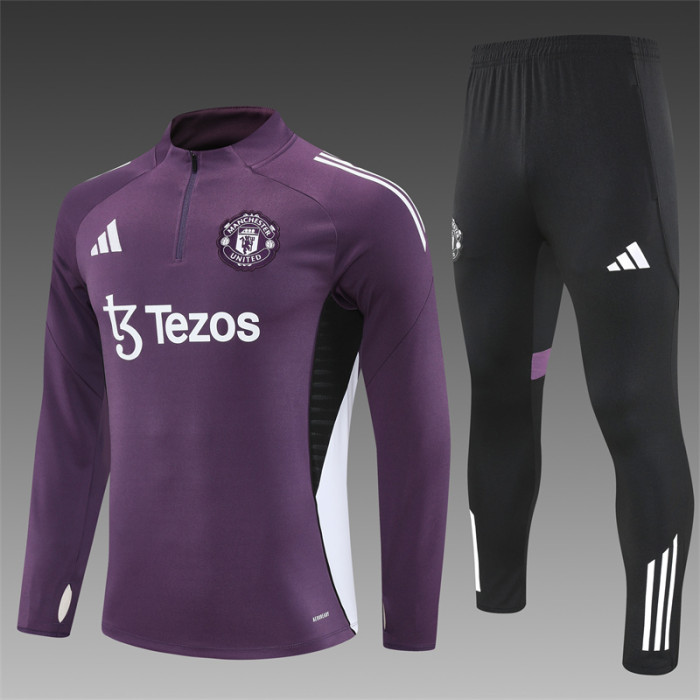 25/26 Manchester United kids training suit purple
