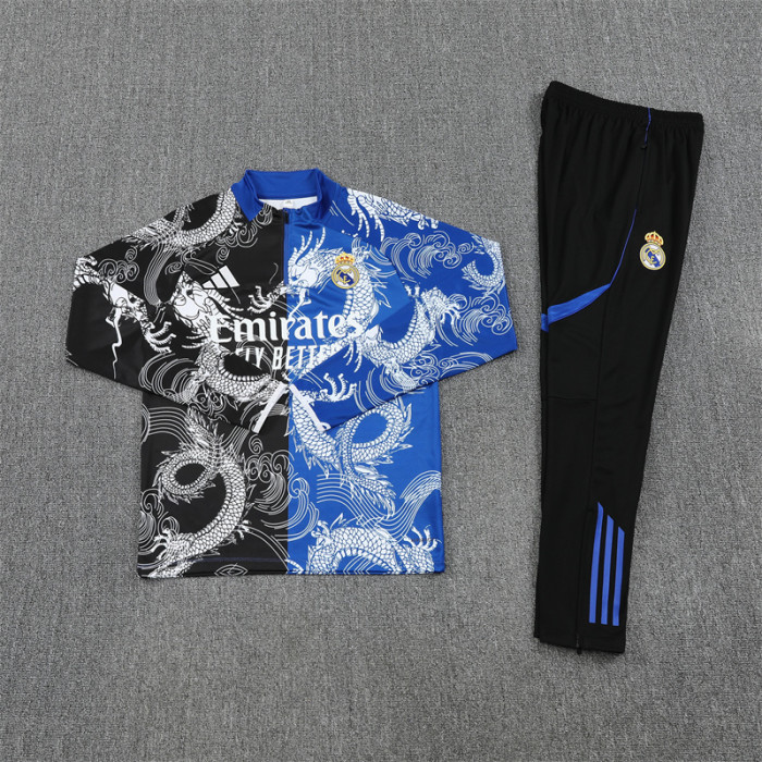 25/26 Real Madrid Adult training suit blue black
