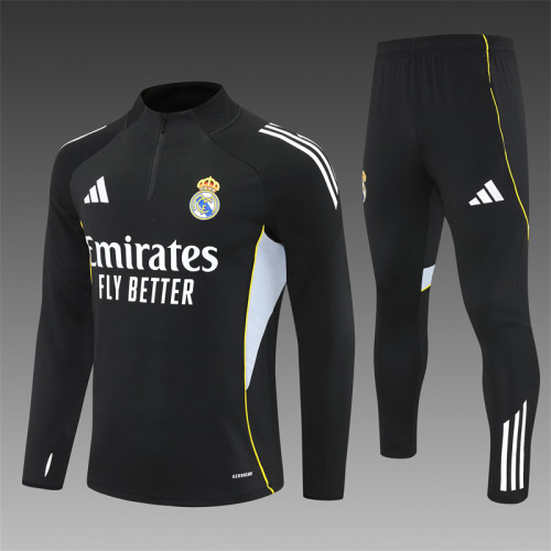 25/26 Real Madrid Kids training suit black