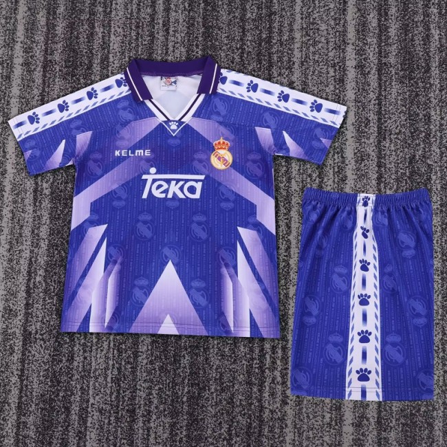 Retro 96/97 Real Madrid Away kids kit