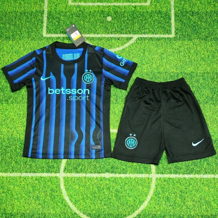 25/26 inter milan home kids kit