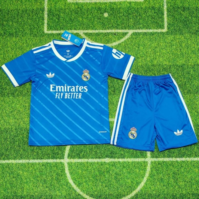 25/26 Real Madrid third kids kit
